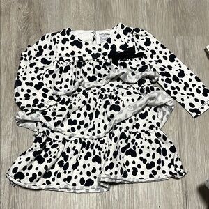 4/$30 Black and White Polka Dot Dress